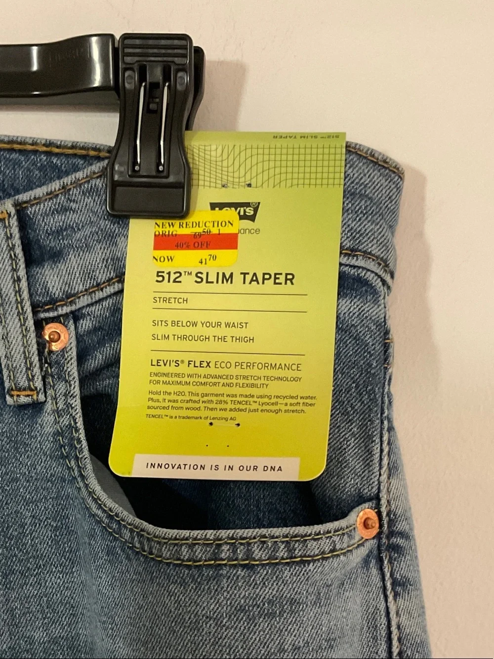 Levi's Men's Light Wash Skinny Jeans